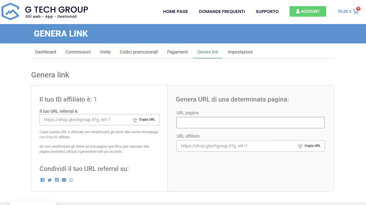 programma di affiliazione g tech group