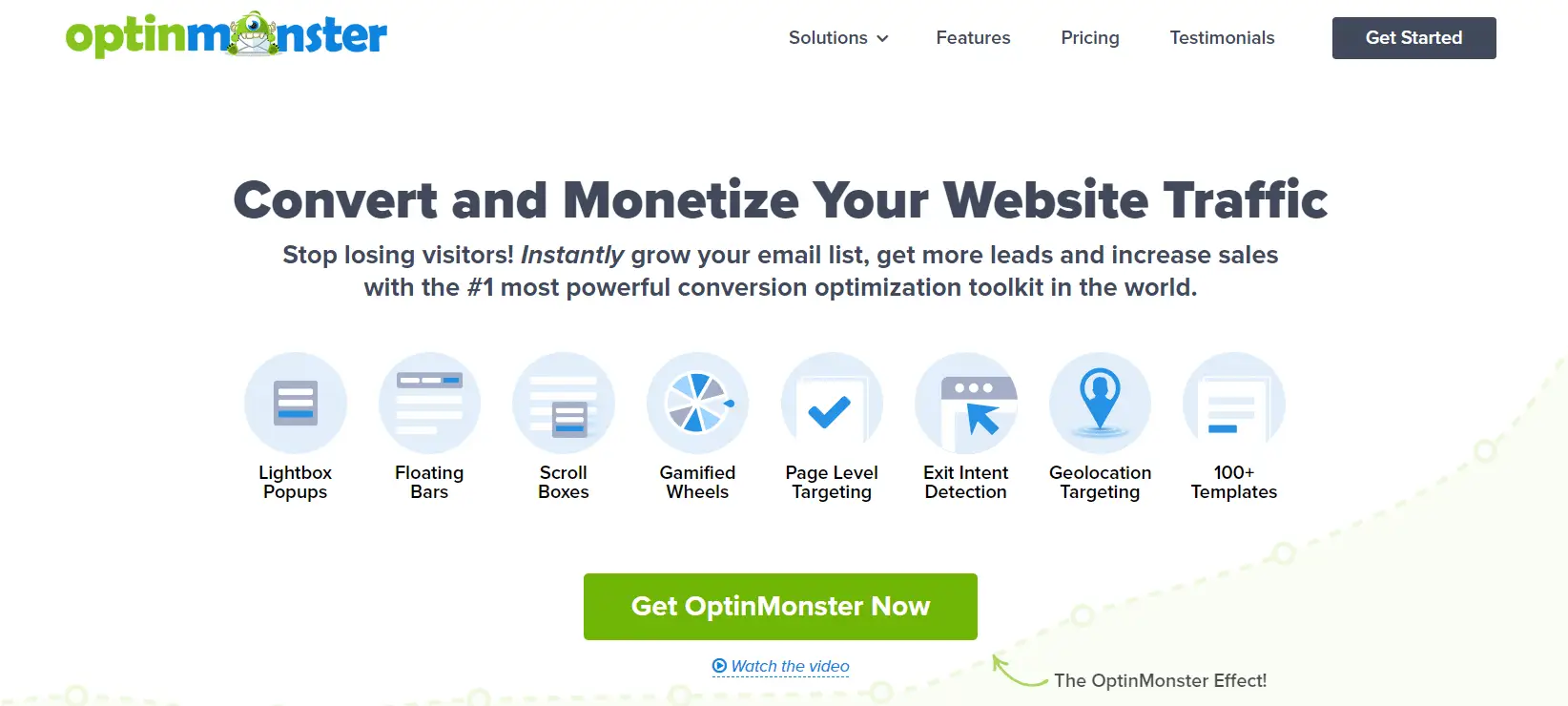 creare un exit intent popup con Optinmonster