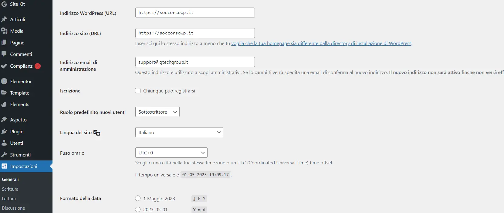 consigli su come rimuovere selettore lingua schermata login