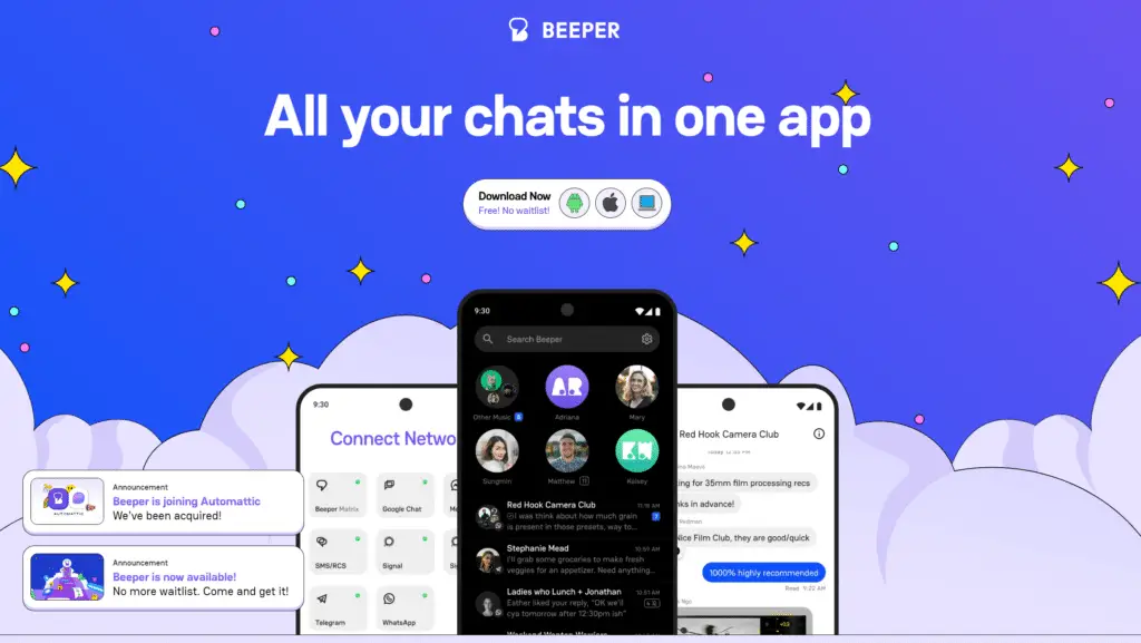 beeper app di messaggistica
