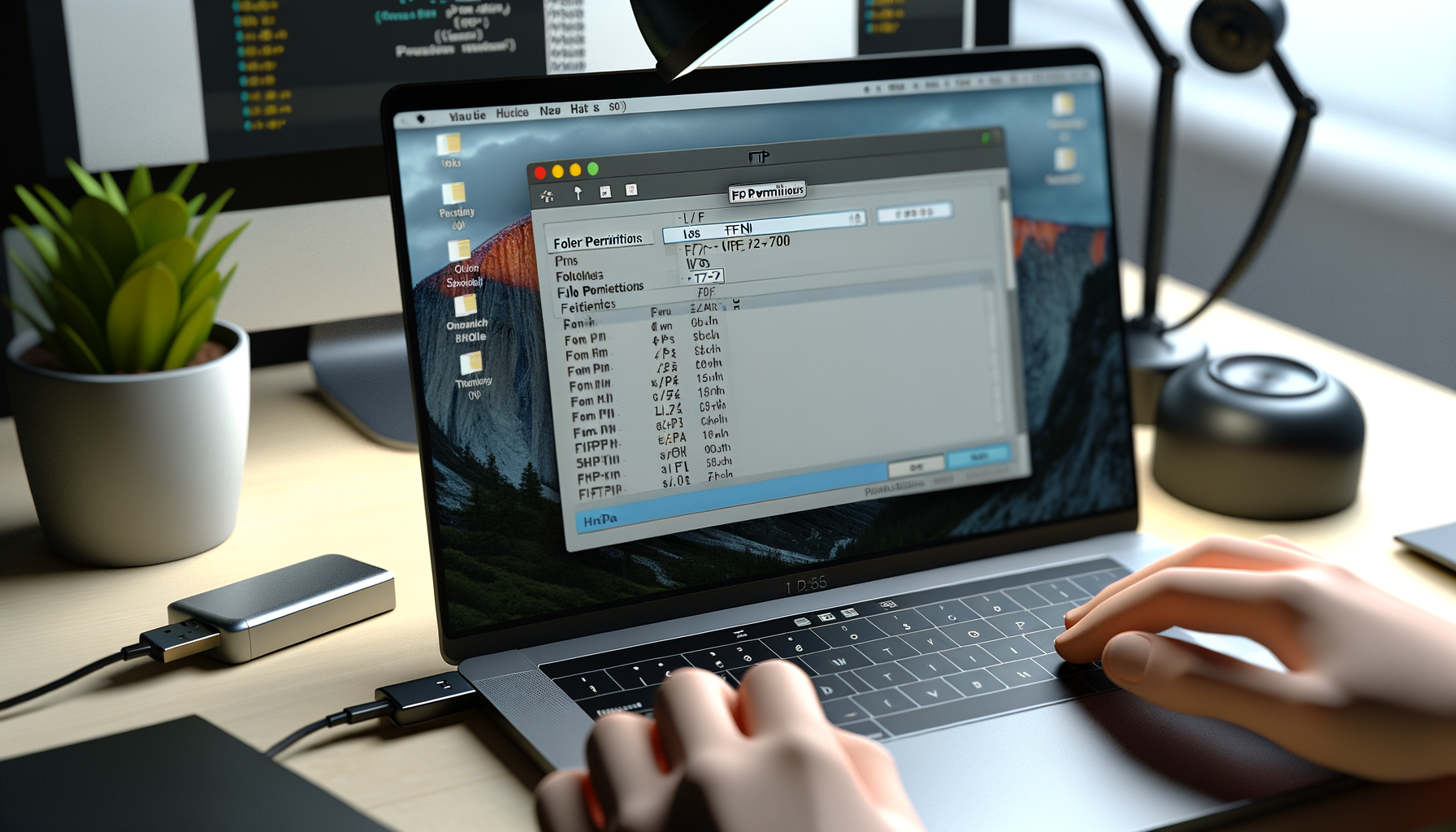 Mani che digitano su tastiera di un laptop con schermata di configurazione aperta, simboleggiano risoluzione problemi WordPress post migrazione